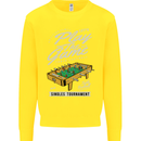 Foosball Play the Game Football Footy Kids Sweatshirt Jumper Yellow