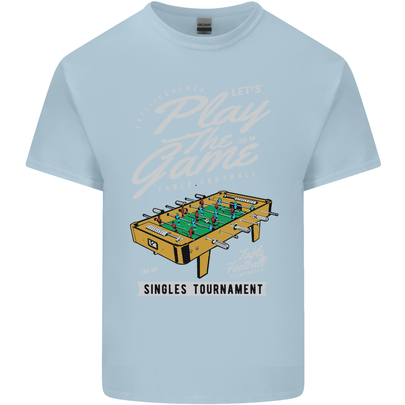 Foosball Play the Game Football Footy Kids T-Shirt Childrens Light Blue