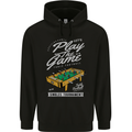 Foosball Play the Game Football Footy Mens 80% Cotton Hoodie Black