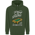 Foosball Play the Game Football Footy Mens 80% Cotton Hoodie Forest Green
