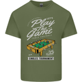 Foosball Play the Game Football Footy Mens Cotton T-Shirt Tee Top Military Green