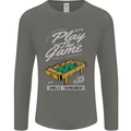 Foosball Play the Game Football Footy Mens Long Sleeve T-Shirt Charcoal