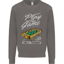 Foosball Play the Game Football Footy Mens Sweatshirt Jumper Charcoal