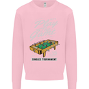 Foosball Play the Game Football Footy Mens Sweatshirt Jumper Light Pink