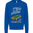 Foosball Play the Game Football Footy Mens Sweatshirt Jumper Royal Blue