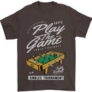 Foosball Play the Game Football Footy Mens T-Shirt Cotton Gildan Dark Chocolate
