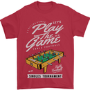 Foosball Play the Game Football Footy Mens T-Shirt Cotton Gildan Red