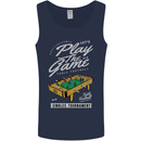 Foosball Play the Game Football Footy Mens Vest Tank Top Navy Blue