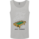 Foosball Play the Game Football Footy Mens Vest Tank Top Sports Grey