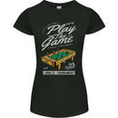 Foosball Play the Game Football Footy Womens Petite Cut T-Shirt Black