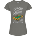 Foosball Play the Game Football Footy Womens Petite Cut T-Shirt Charcoal