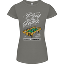 Foosball Play the Game Football Footy Womens Petite Cut T-Shirt Charcoal