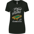 Foosball Play the Game Football Footy Womens Wider Cut T-Shirt Black