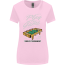 Foosball Play the Game Football Footy Womens Wider Cut T-Shirt Light Pink