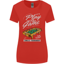 Foosball Play the Game Football Footy Womens Wider Cut T-Shirt Red