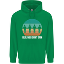 Foosball Table Football Real Men Don't Spin Childrens Kids Hoodie Irish Green