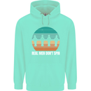 Foosball Table Football Real Men Don't Spin Childrens Kids Hoodie Peppermint