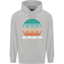 Foosball Table Football Real Men Don't Spin Childrens Kids Hoodie Sports Grey