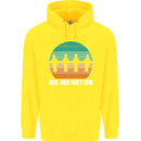 Foosball Table Football Real Men Don't Spin Childrens Kids Hoodie Yellow