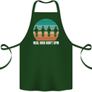 Foosball Table Football Real Men Don't Spin Cotton Apron 100% Organic Forest Green