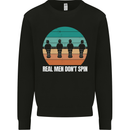 Foosball Table Football Real Men Don't Spin Kids Sweatshirt Jumper Black