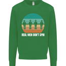 Foosball Table Football Real Men Don't Spin Kids Sweatshirt Jumper Irish Green