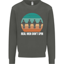 Foosball Table Football Real Men Don't Spin Kids Sweatshirt Jumper Storm Grey