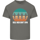 Foosball Table Football Real Men Don't Spin Kids T-Shirt Childrens Charcoal