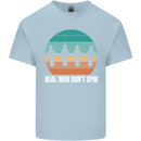 Foosball Table Football Real Men Don't Spin Kids T-Shirt Childrens Light Blue