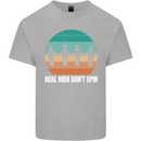 Foosball Table Football Real Men Don't Spin Kids T-Shirt Childrens Sports Grey