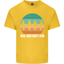 Foosball Table Football Real Men Don't Spin Kids T-Shirt Childrens Yellow