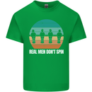 Foosball Table Football Real Men Don't Spin Mens Cotton T-Shirt Tee Top Irish Green