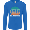 Foosball Table Football Real Men Don't Spin Mens Long Sleeve T-Shirt Royal Blue
