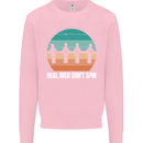 Foosball Table Football Real Men Don't Spin Mens Sweatshirt Jumper Light Pink