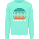 Foosball Table Football Real Men Don't Spin Mens Sweatshirt Jumper Peppermint