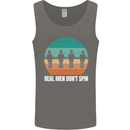 Foosball Table Football Real Men Don't Spin Mens Vest Tank Top Charcoal