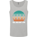 Foosball Table Football Real Men Don't Spin Mens Vest Tank Top Sports Grey