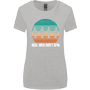 Foosball Table Football Real Men Don't Spin Womens Wider Cut T-Shirt Sports Grey