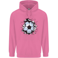 Football Smash Soccer Player Ball Childrens Kids Hoodie Azalea