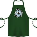 Football Smash Soccer Player Ball Cotton Apron 100% Organic Forest Green