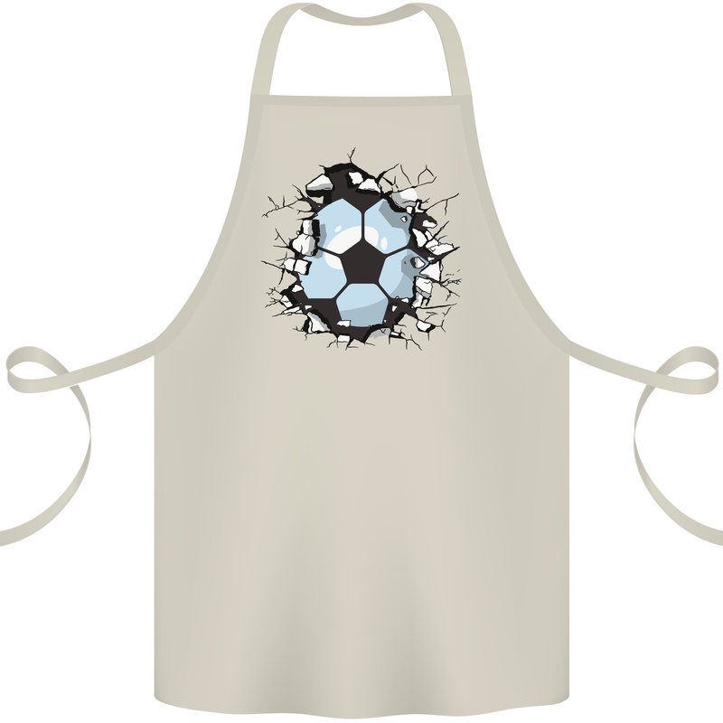 Football Smash Soccer Player Ball Cotton Apron 100% Organic Natural