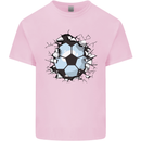 Football Smash Soccer Player Ball Mens Cotton T-Shirt Tee Top Light Pink