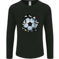 Football Smash Soccer Player Ball Mens Long Sleeve T-Shirt Black
