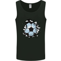Football Smash Soccer Player Ball Mens Vest Tank Top Black