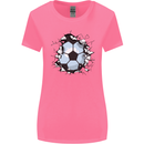 Football Smash Soccer Player Ball Womens Wider Cut T-Shirt Azalea