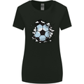 Football Smash Soccer Player Ball Womens Wider Cut T-Shirt Black