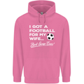Football for My Wife Best Swap Ever Funny Mens 80% Cotton Hoodie Azelea