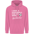 Football for My Wife Best Swap Ever Funny Mens 80% Cotton Hoodie Azelea
