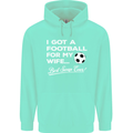 Football for My Wife Best Swap Ever Funny Mens 80% Cotton Hoodie Peppermint