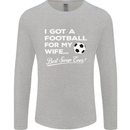 Football for My Wife Best Swap Ever Funny Mens Long Sleeve T-Shirt Sports Grey